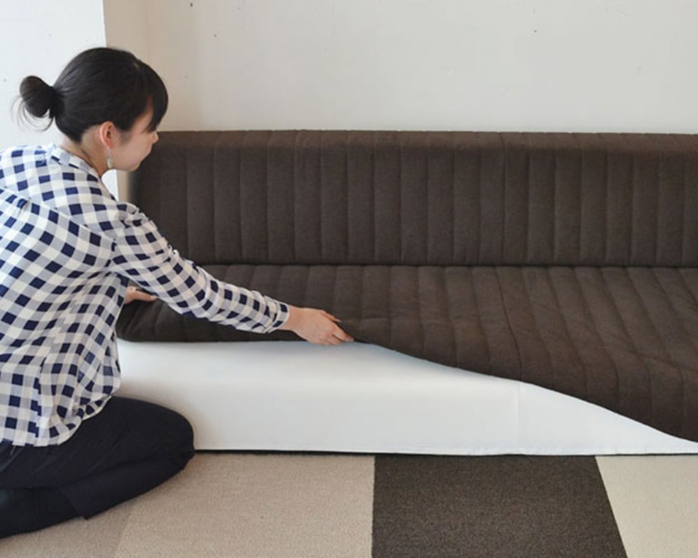 セミオーダーローソファ、つみきソファ画像